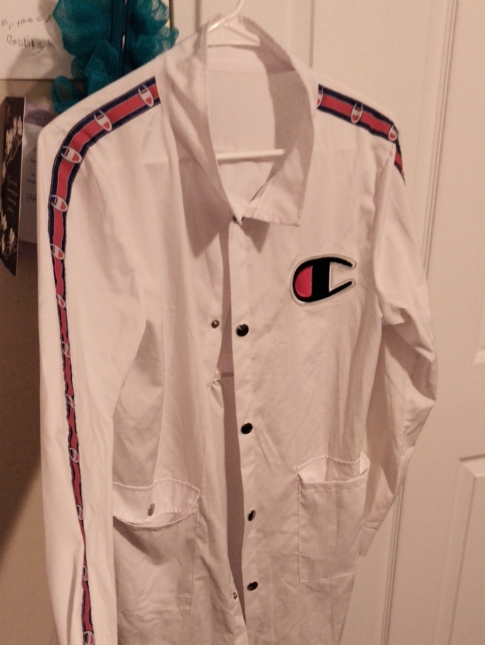 Vintage Champion White Coach Jacket / Top